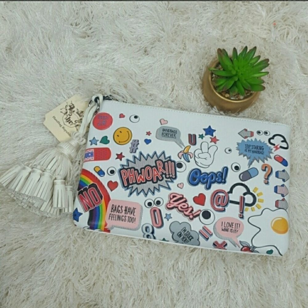 Women's Crossbody Shoulder Bag  Clutch  Emoji‎